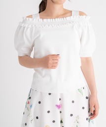 肩フリルニット」に該当するホワイト/白色系のファッション通販 - ZOZOTOWN