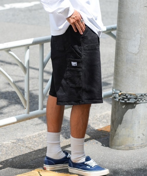 PRO CLUB (プロクラブ)の「【PRO CLUB/プロクラブ】Double Knee Carpenter Short(その他パンツ・メンズ・ブラック/ダークインディゴブルー・34inch/36inch)」の1枚目の写真