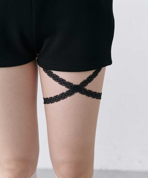 OLIVE des OLIVE(オリーブデオリーブ)の「【Belle Charme】Ribbon Strap Short Pants(その他パンツ・レディース・ブラック/グレー/ベージュ・FREE)」の13枚目の写真