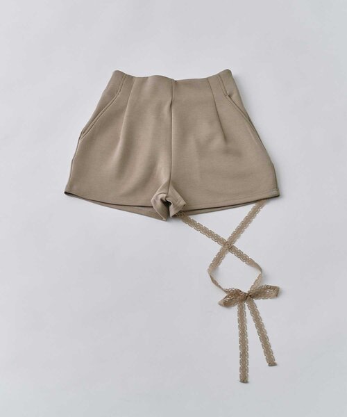 OLIVE des OLIVE(オリーブデオリーブ)の「【Belle Charme】Ribbon Strap Short Pants(その他パンツ・レディース・ブラック/グレー/ベージュ・FREE)」の17枚目の写真