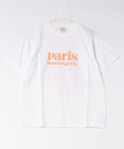 Revo.（レボ）の「【TRICOMER/トリコメル】ロゴTシャツ / プリントTシャツ（Tシャツ/カットソー・レディース・ホワイト系3/ホワイト系5/ナチュラル/ホワイト系/ホワイト系1/ホワイト系2/アイボリー/ホワイト系7/ブラック系/ベージュ/オレンジ/ホワイト系4/ホワイト系6/ブラック系1/ダークネイビー/レッド・FREE）」の3枚目の写真