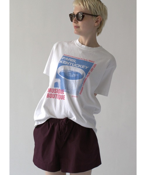 Revo.（レボ）の「【TRICOMER/トリコメル】ロゴTシャツ / プリントTシャツ（Tシャツ/カットソー・レディース・ホワイト系3/ホワイト系5/ナチュラル/ホワイト系/ホワイト系1/ホワイト系2/アイボリー/ホワイト系7/ブラック系/ベージュ/オレンジ/ホワイト系4/ホワイト系6/ブラック系1/ダークネイビー/レッド・FREE）」の6枚目の写真