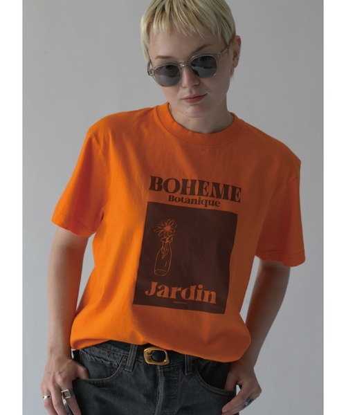Revo.（レボ）の「【TRICOMER/トリコメル】ロゴTシャツ / プリントTシャツ（Tシャツ/カットソー・レディース・ホワイト系3/ホワイト系5/ナチュラル/ホワイト系/ホワイト系1/ホワイト系2/アイボリー/ホワイト系7/ブラック系/ベージュ/オレンジ/ホワイト系4/ホワイト系6/ブラック系1/ダークネイビー/レッド・FREE）」の16枚目の写真