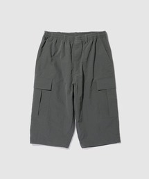 【NAVY / ネイビー】 マットクロス ルーズシルエット ドローコード カーゴショーツ