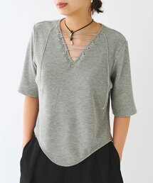 Whim Gazette | <WEB限定>【Nuition】レースアッププルオーバー(Tシャツ/カットソー)