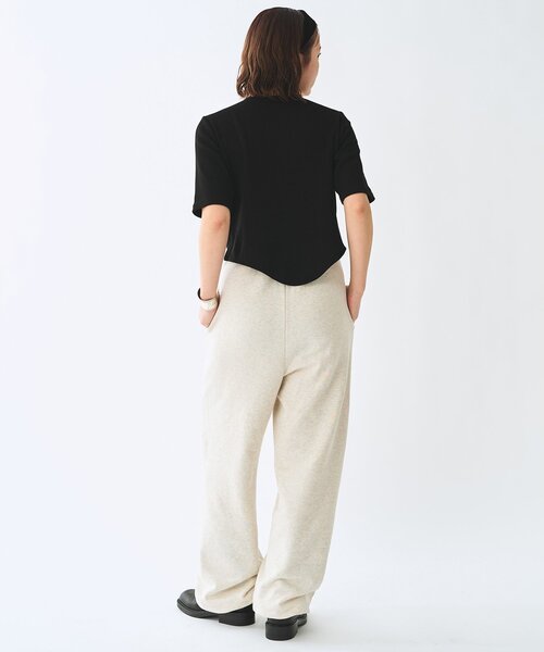 Whim Gazette(ウィムガゼット)の「<WEB限定>【Nuition】レースアッププルオーバー(Tシャツ/カットソー・レディース・グレー/ブラック・FREE)」の7枚目の写真