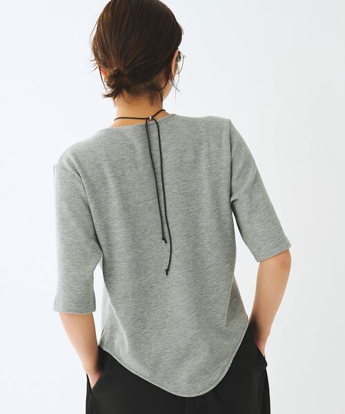 Whim Gazette(ウィムガゼット)の「<WEB限定>【Nuition】レースアッププルオーバー(Tシャツ/カットソー・レディース・グレー/ブラック・FREE)」の16枚目の写真