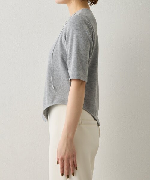 Whim Gazette(ウィムガゼット)の「<WEB限定>【Nuition】レースアッププルオーバー(Tシャツ/カットソー・レディース・グレー/ブラック・FREE)」の22枚目の写真