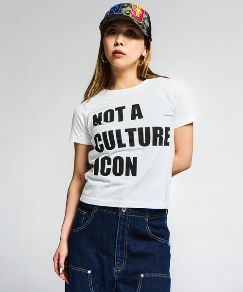 JOINT WORKS（ジョイントワークス）の「ロゴプリント Tシャツ/ J LOGO PRINT TEE（Tシャツ/カットソー・レディース・ホワイト/ブラック・FREE）」の7枚目の写真