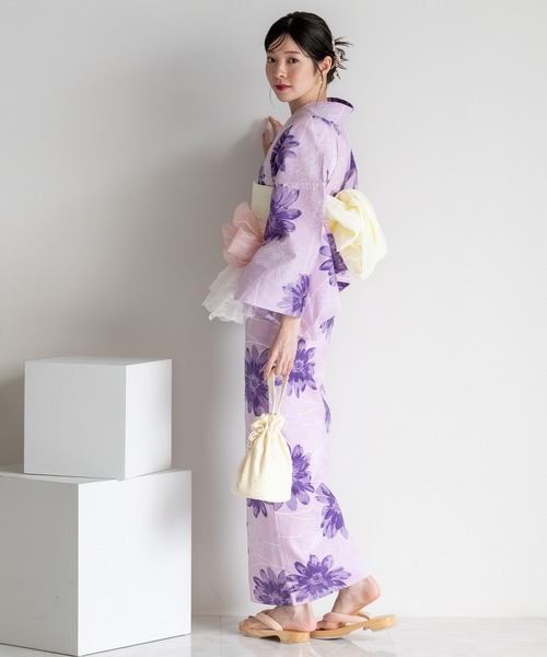 CELEN(セレン)の「【浴衣小物】兵児帯 選べる6色 オーガンジー飾り帯 単品(和装小物・レディース・スカイブルー/ブラック/ホワイト/ローズ/ライトグレー/ベビーピンク・FREE)」の10枚目の写真