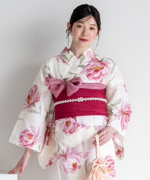 CELEN(セレン)の「【浴衣小物】兵児帯 選べる6色 オーガンジー飾り帯 単品(和装小物・レディース・スカイブルー/ブラック/ホワイト/ローズ/ライトグレー/ベビーピンク・FREE)」の17枚目の写真