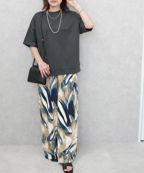 SELECT LEVERY(セレクトリベリー)の「ミニ裏毛プルオーバー(Tシャツ/カットソー・レディース・オフホワイト/ダークグレー/ミント/パープル・LARGE/MEDIUM)」の6枚目の写真