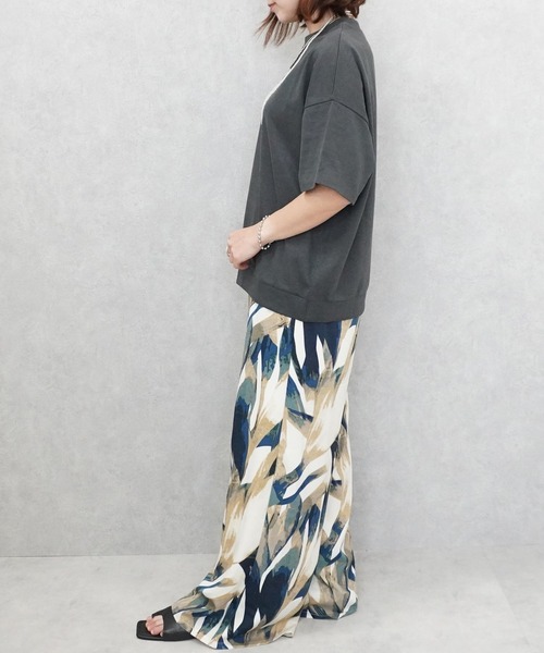 SELECT LEVERY(セレクトリベリー)の「ミニ裏毛プルオーバー(Tシャツ/カットソー・レディース・オフホワイト/ダークグレー/ミント/パープル・LARGE/MEDIUM)」の8枚目の写真