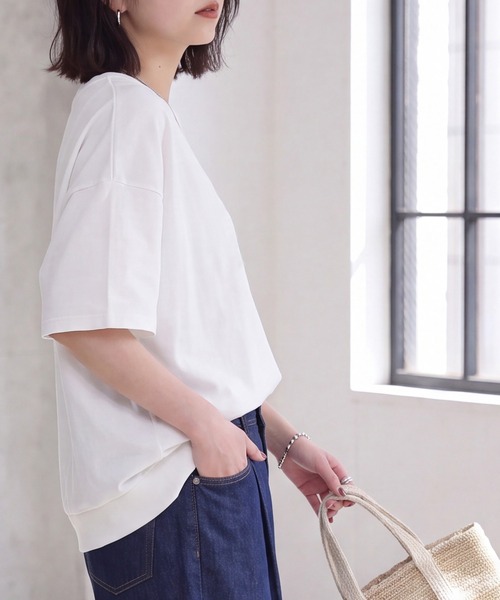 SELECT LEVERY(セレクトリベリー)の「ミニ裏毛プルオーバー(Tシャツ/カットソー・レディース・オフホワイト/ダークグレー/ミント/パープル・LARGE/MEDIUM)」の20枚目の写真