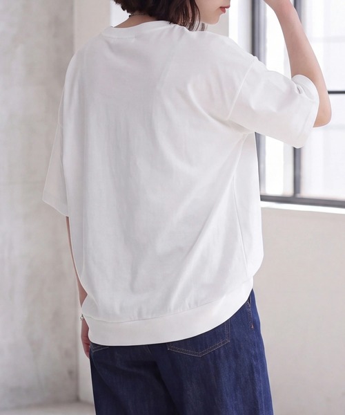 SELECT LEVERY(セレクトリベリー)の「ミニ裏毛プルオーバー(Tシャツ/カットソー・レディース・オフホワイト/ダークグレー/ミント/パープル・LARGE/MEDIUM)」の21枚目の写真