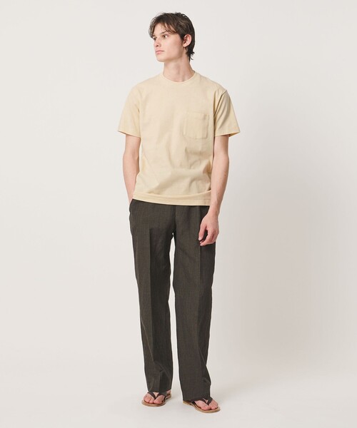 UNITED ARROWS(ユナイテッドアローズ)の「サンホーキンコットン テンジク ポケット Tシャツ(Tシャツ/カットソー・メンズ・オレンジ/ホワイト/ナチュラル/ケリーグリーン・L/S/M/XL)」の15枚目の写真