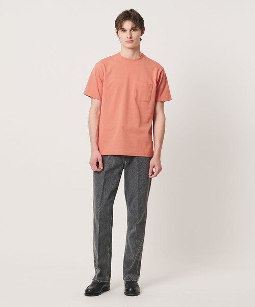 UNITED ARROWS(ユナイテッドアローズ)の「サンホーキンコットン テンジク ポケット Tシャツ(Tシャツ/カットソー・メンズ・オレンジ/ホワイト/ナチュラル/ケリーグリーン・L/S/M/XL)」の18枚目の写真