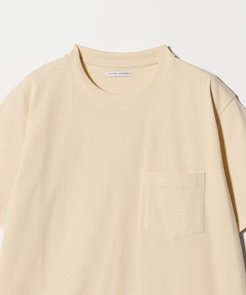 UNITED ARROWS(ユナイテッドアローズ)の「サンホーキンコットン テンジク ポケット Tシャツ(Tシャツ/カットソー・メンズ・オレンジ/ホワイト/ナチュラル/ケリーグリーン・L/S/M/XL)」の20枚目の写真