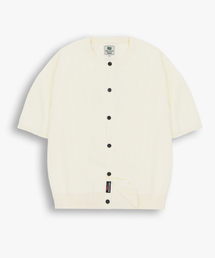 GEECOON（ジークーン）の「ビスコースラウンドハーフニットカーディガン GEE265-106 アイボリー（Tシャツ/カットソー）」