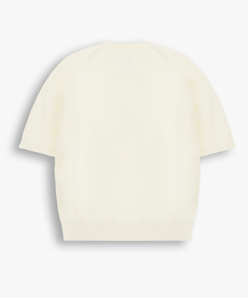 GEECOON(ジークーン)の「ビスコースラウンドハーフニットカーディガン GEE265-106 アイボリー(Tシャツ/カットソー・メンズ・アイボリー・LARGE/X-LARGE)」の3枚目の写真