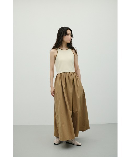 STYLEMIXER(スタイルミキサー)の「アメスリドッキングニットワンピース(ワンピース・レディース・グリーン/アイボリー/ブラック・SMALL/MEDIUM)」の4枚目の写真