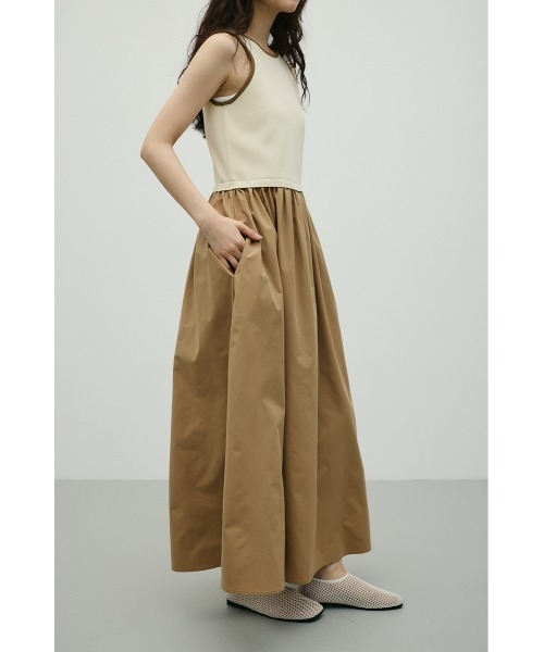 STYLEMIXER(スタイルミキサー)の「アメスリドッキングニットワンピース(ワンピース・レディース・グリーン/アイボリー/ブラック・SMALL/MEDIUM)」の7枚目の写真