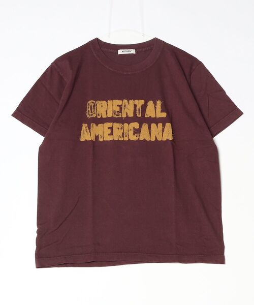 AUTHEN(オーセン)の「【AUTHEN】オーセン/ SS OA クラッシュ エンブロイダリー Tシャツ(Tシャツ/カットソー・メンズ・オフホワイト/レッド系その他/チャコールグレー・X-SMALL/LARGE/SMALL)」の3枚目の写真