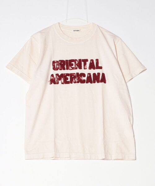 AUTHEN(オーセン)の「【AUTHEN】オーセン/ SS OA クラッシュ エンブロイダリー Tシャツ(Tシャツ/カットソー・メンズ・オフホワイト/レッド系その他/チャコールグレー・X-SMALL/LARGE/SMALL)」の6枚目の写真