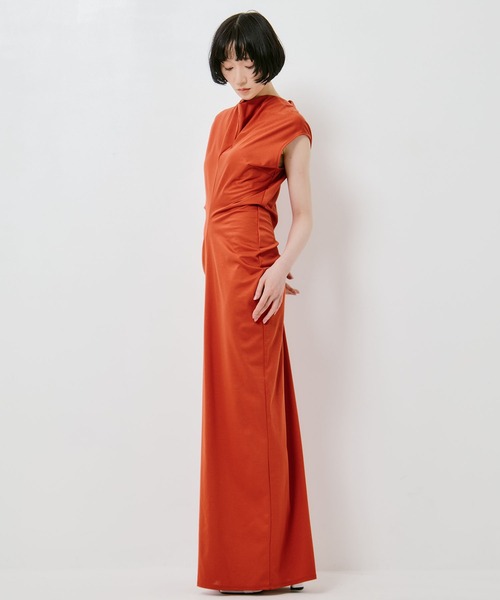 IHNN(イン)の「【IHNN/イン】《STUDIOUS別注》WHIFFLING DRESS/ウィフリングドレス(ドレス・レディース・ミント/オレンジ・38/36)」の4枚目の写真