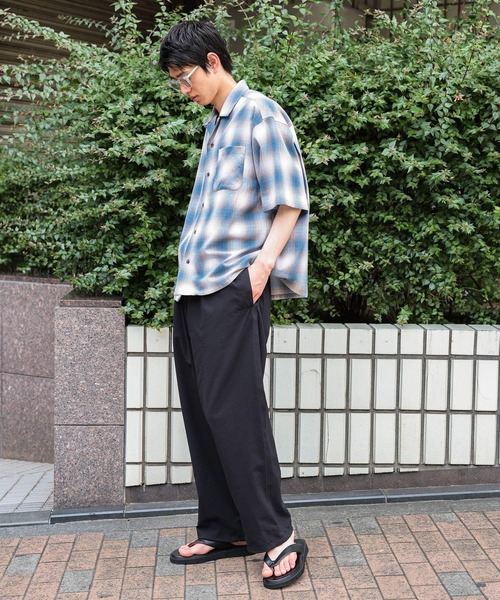 niko and...(ニコアンド)の「ドライタッチオンブレーシャツ(シャツ/ブラウス・メンズ・ブルー/ブラック/グリーン・MEDIUM/LARGE)」の5枚目の写真