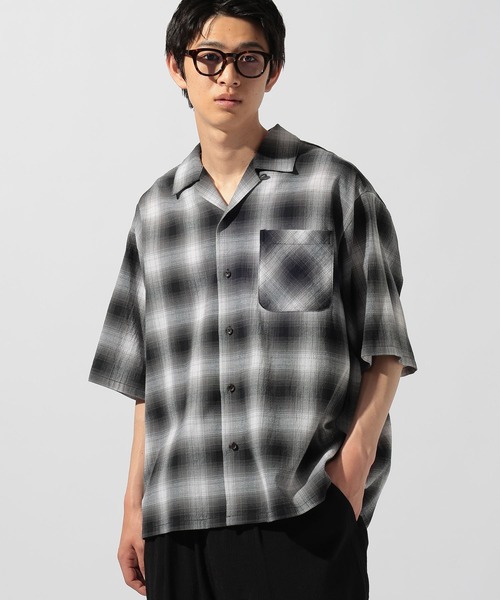 niko and...(ニコアンド)の「ドライタッチオンブレーシャツ(シャツ/ブラウス・メンズ・ブルー/ブラック/グリーン・MEDIUM/LARGE)」の10枚目の写真