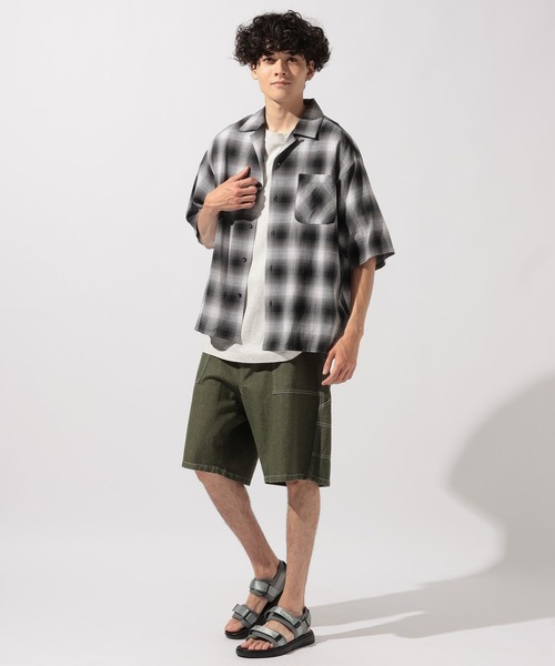 niko and...(ニコアンド)の「ドライタッチオンブレーシャツ(シャツ/ブラウス・メンズ・ブルー/ブラック/グリーン・MEDIUM/LARGE)」の11枚目の写真
