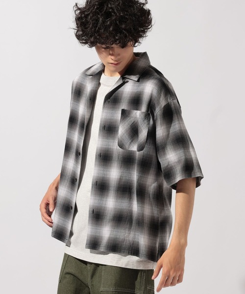 niko and...(ニコアンド)の「ドライタッチオンブレーシャツ(シャツ/ブラウス・メンズ・ブルー/ブラック/グリーン・MEDIUM/LARGE)」の12枚目の写真