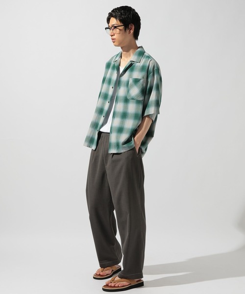 niko and...(ニコアンド)の「ドライタッチオンブレーシャツ(シャツ/ブラウス・メンズ・ブルー/ブラック/グリーン・MEDIUM/LARGE)」の13枚目の写真