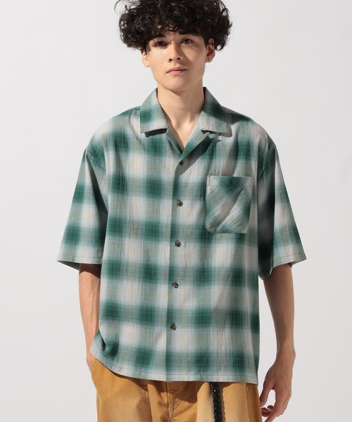 niko and...(ニコアンド)の「ドライタッチオンブレーシャツ(シャツ/ブラウス・メンズ・ブルー/ブラック/グリーン・MEDIUM/LARGE)」の16枚目の写真