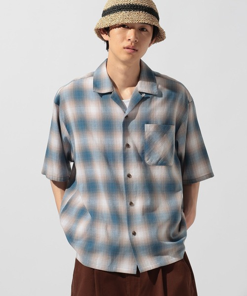 niko and...(ニコアンド)の「ドライタッチオンブレーシャツ(シャツ/ブラウス・メンズ・ブルー/ブラック/グリーン・MEDIUM/LARGE)」の19枚目の写真