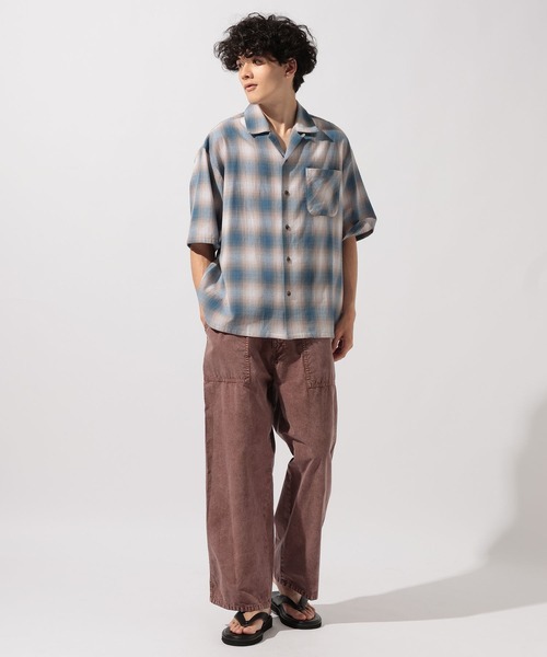 niko and...(ニコアンド)の「ドライタッチオンブレーシャツ(シャツ/ブラウス・メンズ・ブルー/ブラック/グリーン・MEDIUM/LARGE)」の20枚目の写真