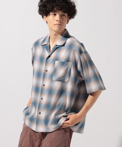 niko and...(ニコアンド)の「ドライタッチオンブレーシャツ(シャツ/ブラウス・メンズ・ブルー/ブラック/グリーン・MEDIUM/LARGE)」の21枚目の写真