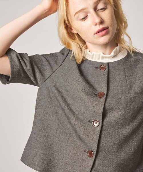 Steven Alan(スティーブンアラン)の「<Steven Alan>ショートスリーブ ジャケット(シャツ/ブラウス・レディース・モカ/ブラック・S/M)」の9枚目の写真