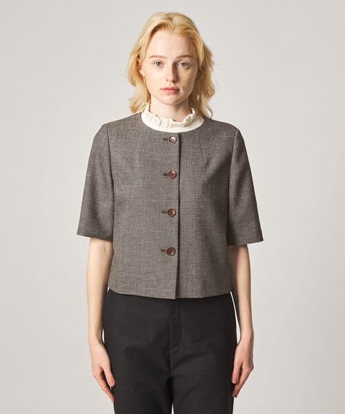 Steven Alan(スティーブンアラン)の「<Steven Alan>ショートスリーブ ジャケット(シャツ/ブラウス・レディース・モカ/ブラック・S/M)」の12枚目の写真