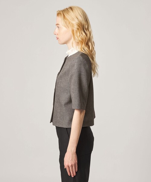 Steven Alan(スティーブンアラン)の「<Steven Alan>ショートスリーブ ジャケット(シャツ/ブラウス・レディース・モカ/ブラック・S/M)」の13枚目の写真
