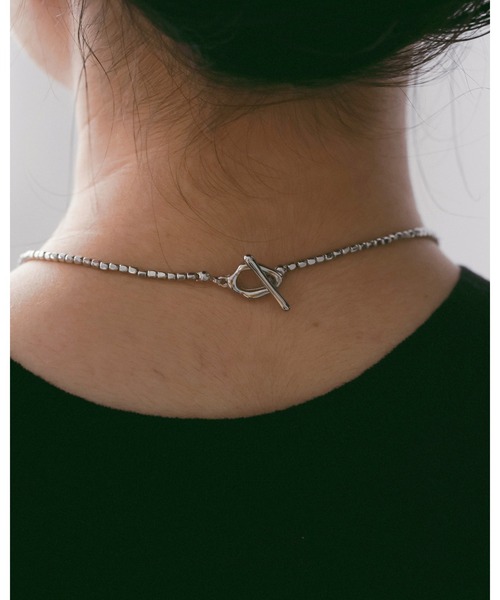 anuke（アンヌーク）の「Cube Beads Necklace（ネックレス・レディース・シルバー・FREE）」の3枚目の写真