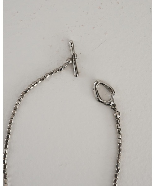 anuke（アンヌーク）の「Cube Beads Necklace（ネックレス・レディース・シルバー・FREE）」の5枚目の写真