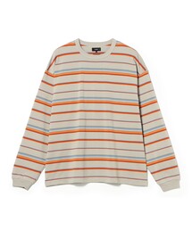 ルーズ ボーダー ロングスリーブ Tシャツ