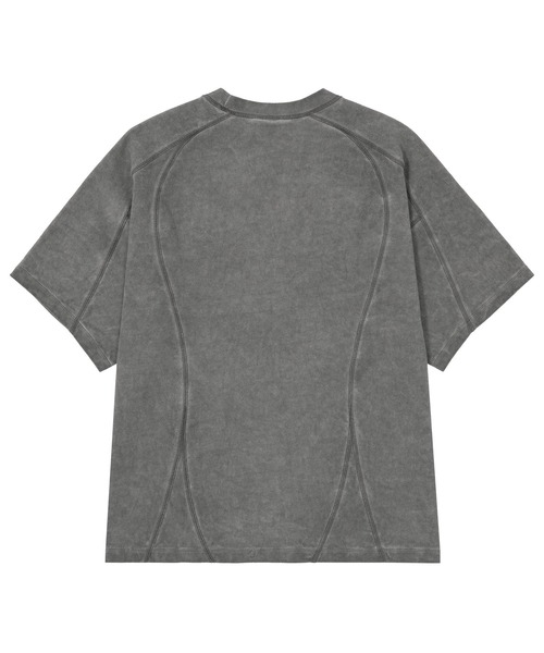 HUF(ハフ)の「WASHED PANELED CREW(Tシャツ/カットソー・メンズ・ライトブルー/チャコールグレー/ブラウン系その他・XL/L/M/S)」の9枚目の写真