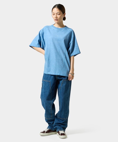 HUF(ハフ)の「WASHED PANELED CREW(Tシャツ/カットソー・メンズ・ライトブルー/チャコールグレー/ブラウン系その他・XL/L/M/S)」の16枚目の写真