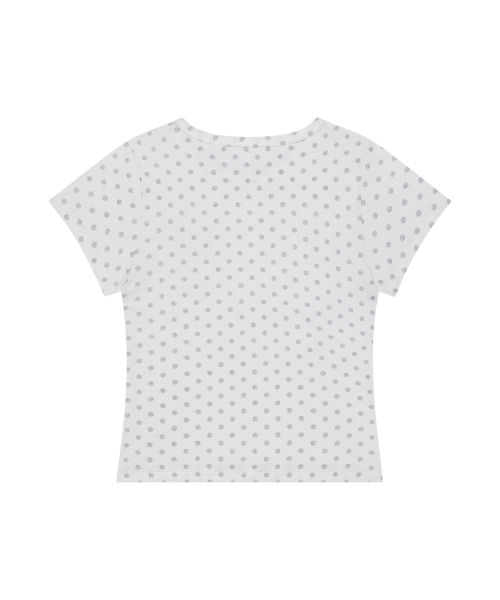 ILLIGO(イリゴ)の「129ドットフィッティッドTシャツシルバードット(Tシャツ/カットソー・レディース・その他・OS)」の5枚目の写真