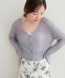 針抜きリブシアーラメカーデ