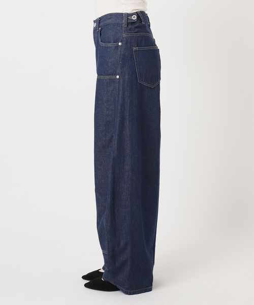 journal standard L'essage（ジャーナルスタンダードレサージュ）の「ダブルニーワイドデニムパンツ（デニムパンツ・レディース・ブルー/ネイビー・38/36）」の16枚目の写真