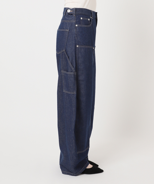 journal standard L'essage（ジャーナルスタンダードレサージュ）の「ダブルニーワイドデニムパンツ（デニムパンツ・レディース・ブルー/ネイビー・38/36）」の18枚目の写真